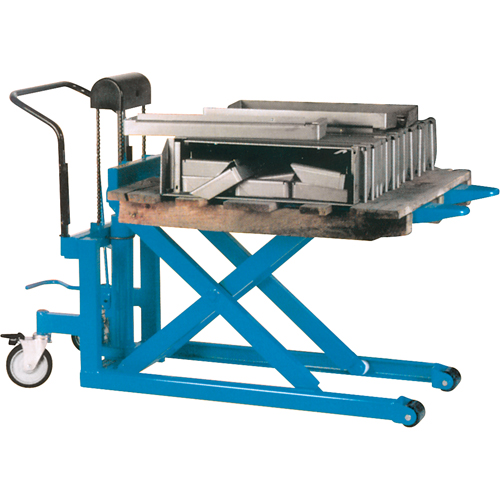 Hydraulic Skid Scissor Lift/Table, 42-1/2" L x 20-1/2" W, Steel, 2200 lbs. Capacity Kelford