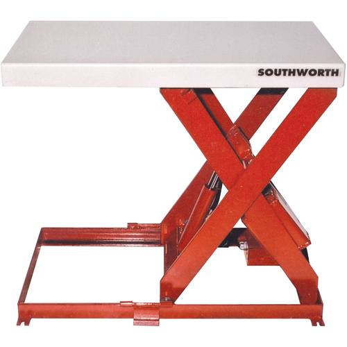 Table &eacute;l&eacute;vatrice &agrave; ciseaux, Acier, 36" lo x 20" la, Capacit&eacute; 550 lb Kelford
