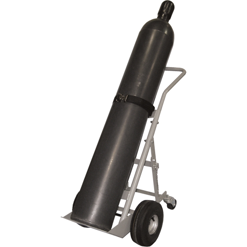 Chariots &agrave; quatre roues pour bouteilles, Roues Pneumatique, Base de 10" la x 8" lo, 1000 lb Kelford