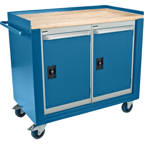 Industrial Duty Mobile Service Workbenches, Wood Surface Kelford