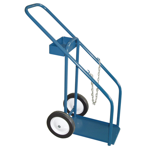 Gas Cylinder Carts, Semi-Pneumatic Wheels, 12" W x 16" L Base, 1000 lbs. Kelford