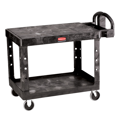 Flat Shelf Heavy Duty Utility Cart - 4525-00, 2 Tiers, 25-7/8" x 33-3/10" x 43-9/10", 500 lbs. Capacity Kelford