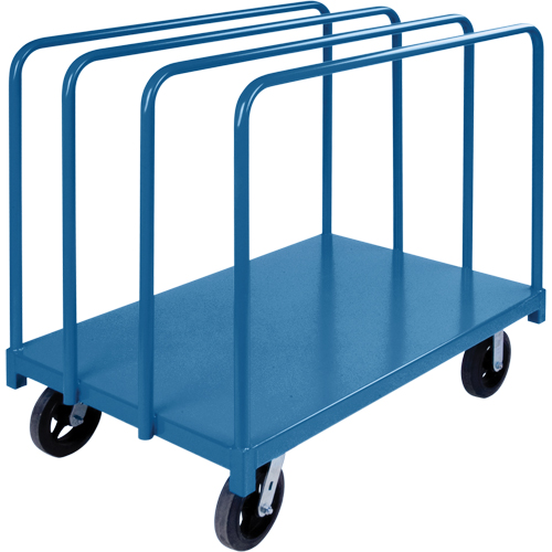 Chariot robuste pour transport de panneaux avec rails &agrave; palier unique, 48" x 30" x 45", Capacit&eacute; 2000 lb Kelford