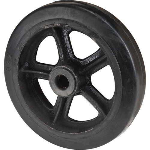 Mold-On Rubber Wheel, 8" (203 mm) Dia. x 2" (51 mm) W, 400 lbs. (181 kg.) Capacity Kelford