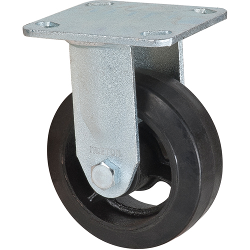 Mold-on Caster, Rigid, 5" (127 mm), Rubber, 440 lbs. (199 kg.) Kelford