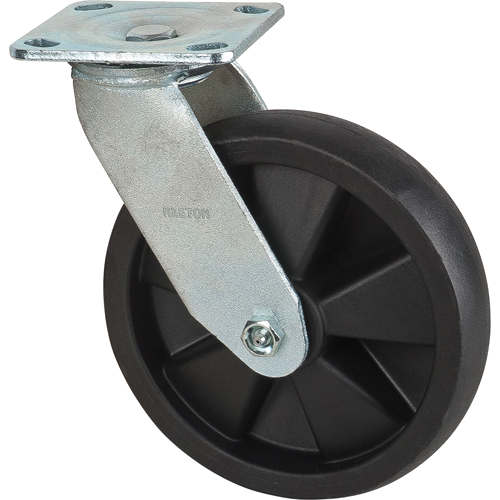 Roulettes haute temp&eacute;rature, Pivotant, 8" (203,2 mm), Nylon, 1000 lb (453 kg) Kelford
