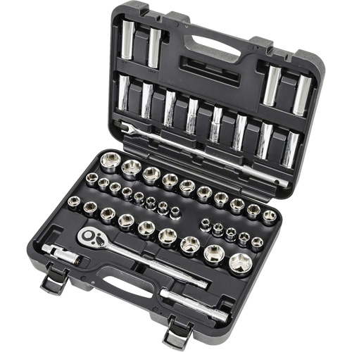 ISK-1249SM Jeu de douilles SAE/m&eacute;triques, 49 Mcx, Prise de 1/2", Profond Kelford