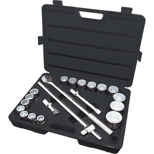 ISK-3421 SAE Socket Set, 21 Pcs, 3/4" Drive Size Kelford
