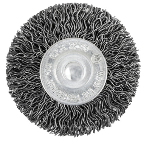 105-2 Shaft Mounted Crimped Radial Brush, 2", .02" Fill Kelford