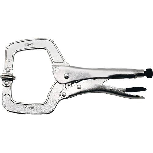 Super Heavy-Duty Locking C-Clamp with Swivel Pad, 11" (279 mm) Capacity Kelford