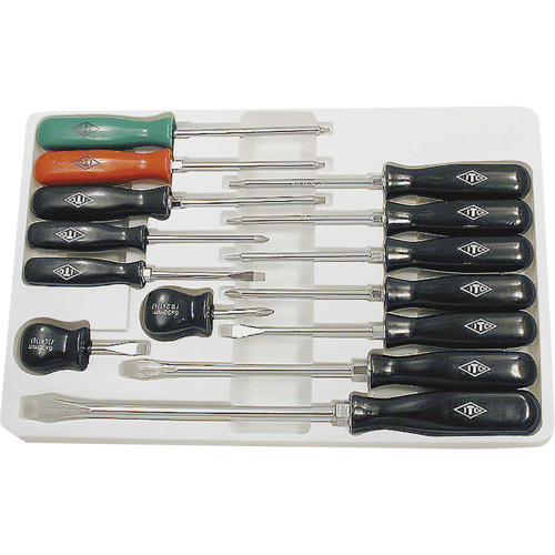 ISD-14 ABS Handle Screwdriver Set, 14, Magnetic Kelford