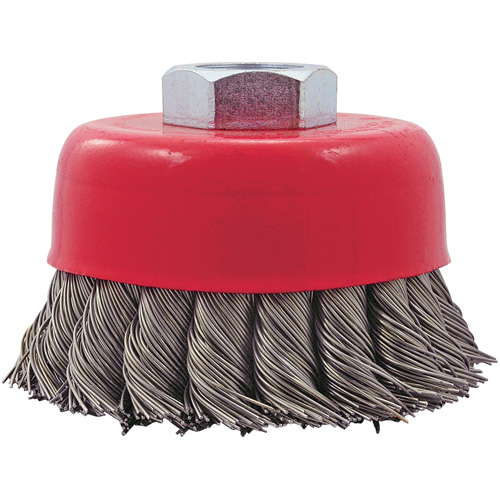 CK3201T Knotted Twist Wire Cup Brush, 3" Dia. x 5/8"-11 Arbor Kelford