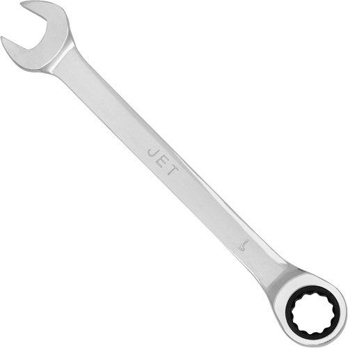 Non-Reversible Long Pattern Ratcheting Combination Wrench, 9 mm, Chrome Finish Kelford