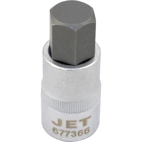 Bit Socket, Hex, 12 mm x 2" L, 1/2" Drive Kelford