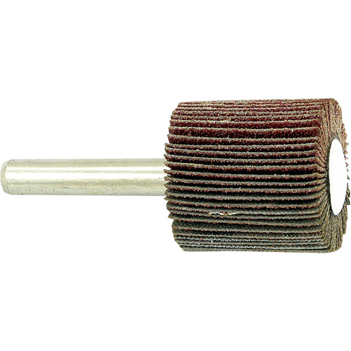 Disque &agrave; lamelles mont&eacute; sur mandrin, Grain 80, 1" x 1" x 1/4" Kelford