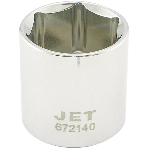 Chrome Socket, 1-1/4", 1/2" Drive, 6 Points Kelford