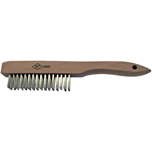 Scratch Brush, Stainless Steel, 4 x 16 Wire Rows Kelford