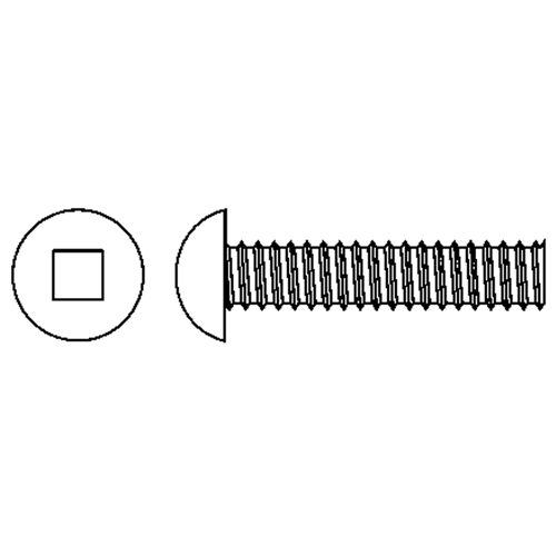 Vis m&eacute;caniques &agrave; t&ecirc;te ronde, #6-32 x 3" lo, Zingu&eacute; Kelford