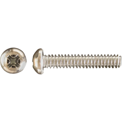 Pan Phillips HD Machine Screws, #10 x 1" L, Zinc Plated Kelford