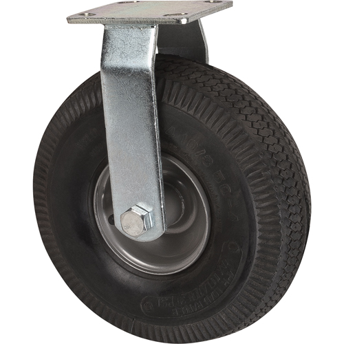 Roulettes de rechange pour chariots &agrave; plateforme robustes, Fixe, 10" (254 mm), Pneumatique, 400 lb (181 kg) Kelford