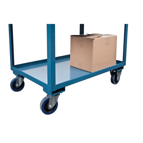 Deep Lipped Service Cart, 2 Tiers, 24" W x 47" H x 36" D, 1200 lbs. Capacity Kelford
