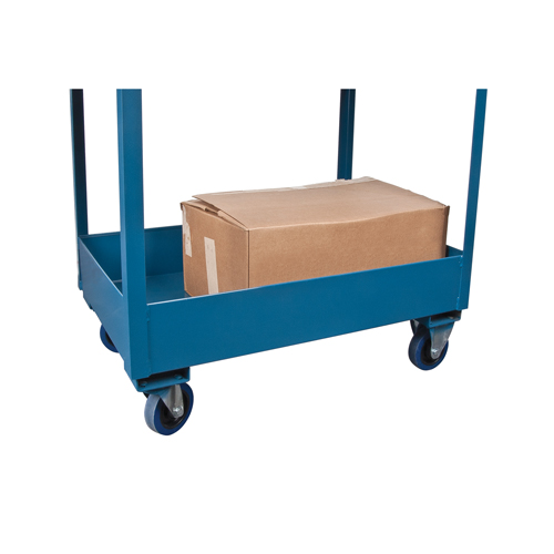 Deep Lipped Service Cart, 2 Tiers, 24" W x 47" H x 36" D, 1200 lbs. Capacity Kelford