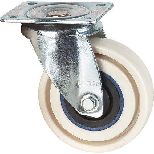 Roulettes sandwich, Pivotant, 5" (127 mm), Nylon, 440 lb (199,58 kg) Kelford