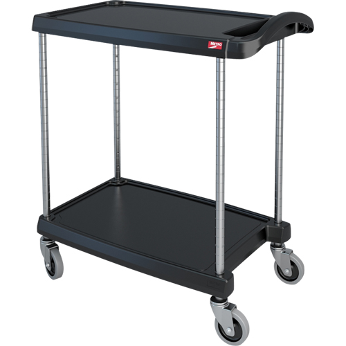 myCart Utility Cart, 2 Tiers, 16" x 35-1/2" x 27", 300 lbs. Capacity Kelford