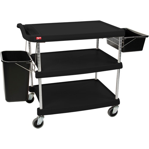 myCart Utility Cart, 3 Tiers, 20" x 35-1/2" x 30", 400 lbs. Capacity Kelford
