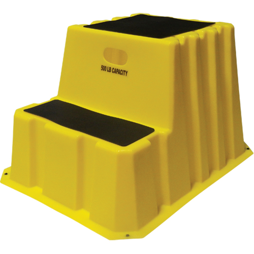 Escabeaux emboîtables industriels, 2 marches, 32-3/4" x 25-3/4" x Hauteur 20-1/2" Kelford