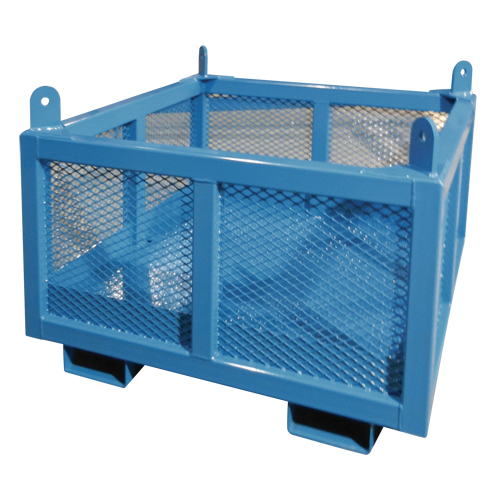 Material Handling Basket, 24" H x 48" W x 48" D, 1000 lbs. Capacity Kelford