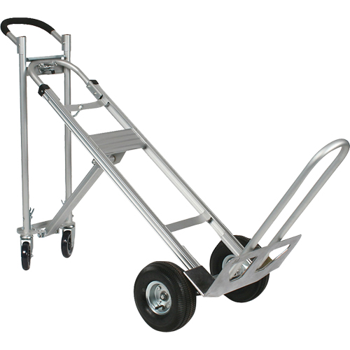 Three-Position Spartan III Convertible Hand Truck, Aluminum, 750 lbs. Capacity Kelford