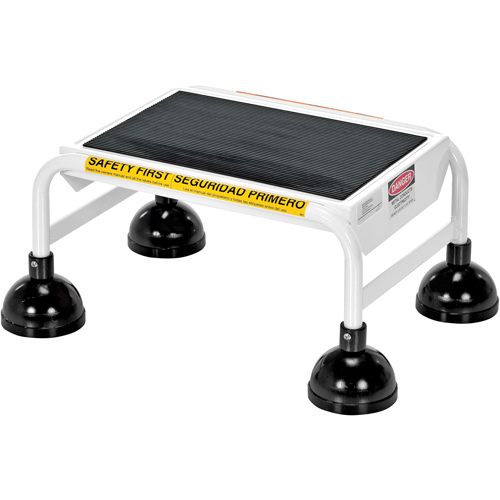&eacute;chelles Stop-Step, 1 marches, Largeur de la marche 16", Hauteur de la plateforme 9-9/16", Acier Kelford