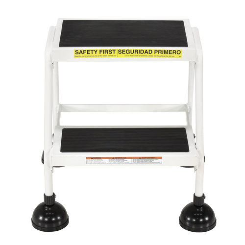 Stop-Step Ladders, 2 Steps, 16" Step Width, 18-9/16" Platform Height, Steel Kelford