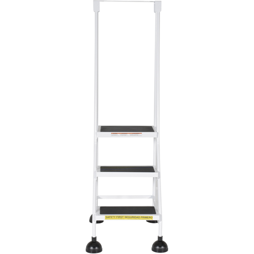 &eacute;chelles Stop-Step, 3 marches, Largeur de la marche 16", Hauteur de la plateforme 28-11/16", Acier Kelford