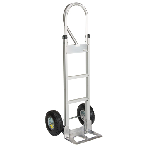 Knocked Down Hand Truck, P-Handle Handle, Aluminum, 52-1/8" Height, 500 lbs. Capacity Kelford