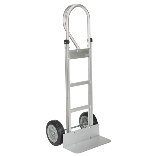 Knocked Down Hand Truck, P-Handle Handle, Aluminum, 52-1/8" Height, 500 lbs. Capacity Kelford