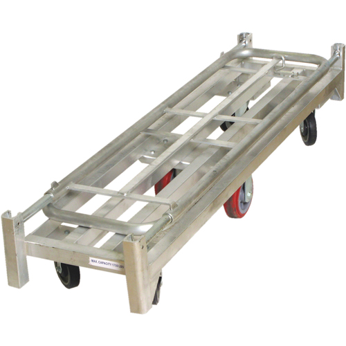 U-Boat Platform Truck, 59-1/2" L x 16" W, 1750 lbs. Capacity, Polyurethane Casters Kelford