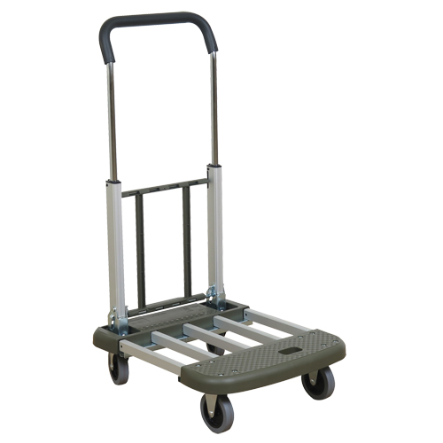 Telefolding Platform Truck, Aluminum, 330 lbs., 29-1/2" L x 17-1/2" W, 36-1/2" High Kelford