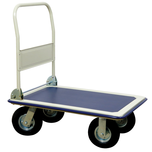 Folding Handle Platform Truck, Steel, 660 lbs., 35" L x 23" W, 43.5" High Kelford