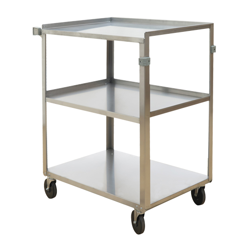 Shelf Carts, 3 Tiers, 18" W x 32" H x 27-3/8" D, 500 lbs. Capacity Kelford