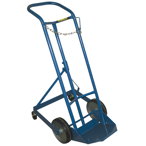 Chariot professionnel CC-1 pour bouteille de gaz, Roues Caoutchouc moul&eacute;, Base de 9" la x 7-1/4" lo, 250 lb Kelford