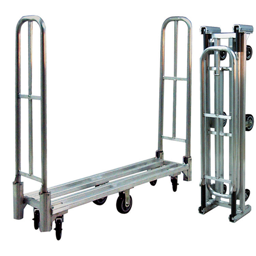Aluminum U-Boat Folding Utility Cart, 16" W x 60" L, 1500 lbs. Cap., Polyurethane Wheels Kelford