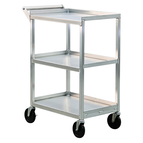 Utility Cart, 3 Tiers, 16-1/2" W x 39" H x 27-3/4" D, 350 lbs. Capacity Kelford