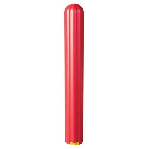 Ribbed Bollard Cover, 8" Dia. x 56" L, Red Kelford