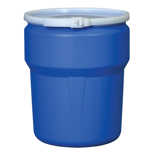 Nestable Polyethylene Drum, 10 US gal (8.33 imp. gal.), Open Top, Yellow Kelford