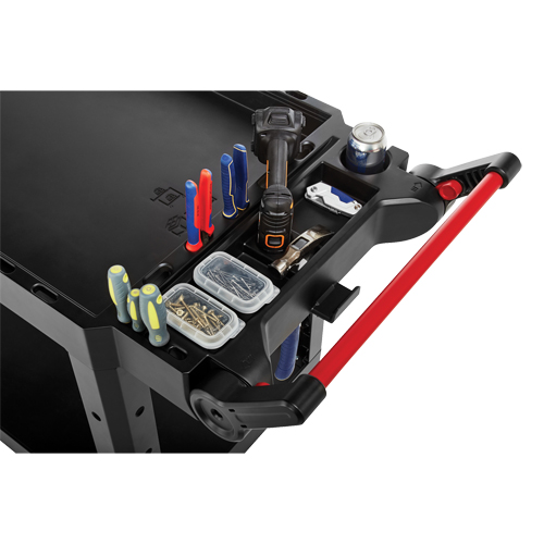 Chariot utilitaire robuste et polyvalent, 2 tiers, 17-3/4" x 36" x 46-1/5", Capacit&eacute; 500 lb Kelford