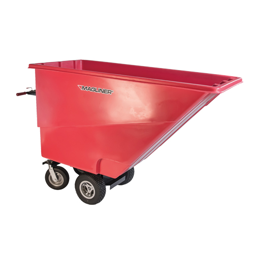 Chariot &agrave; bascule motoris&eacute;, Capacit&eacute; 27 cu. ft., 51" h x 81" la x 33" p Kelford