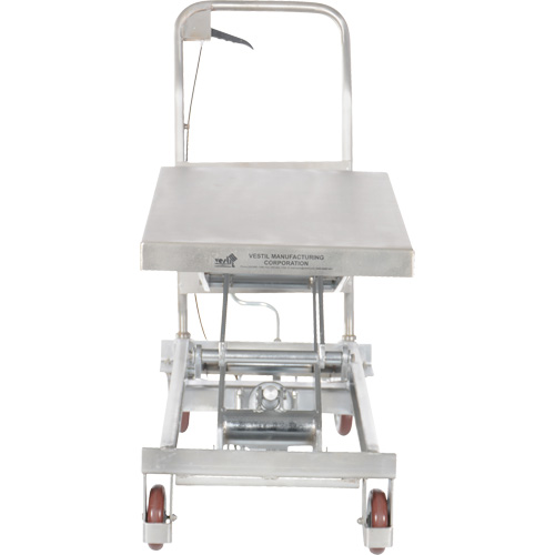 Table &eacute;l&eacute;vatrice hydraulique manuelle &agrave; ciseaux, 35-1/2" lo x 20" la, Partiellement en acier inoxydable, Capacit&eacute; 800 lb Kelford