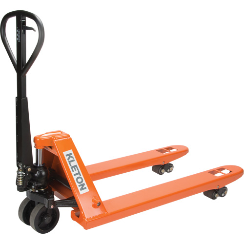 Super Heavy-Duty Manual Pallet Truck, Steel, 48" L x 27" W, 11000 lbs. Capacity Kelford